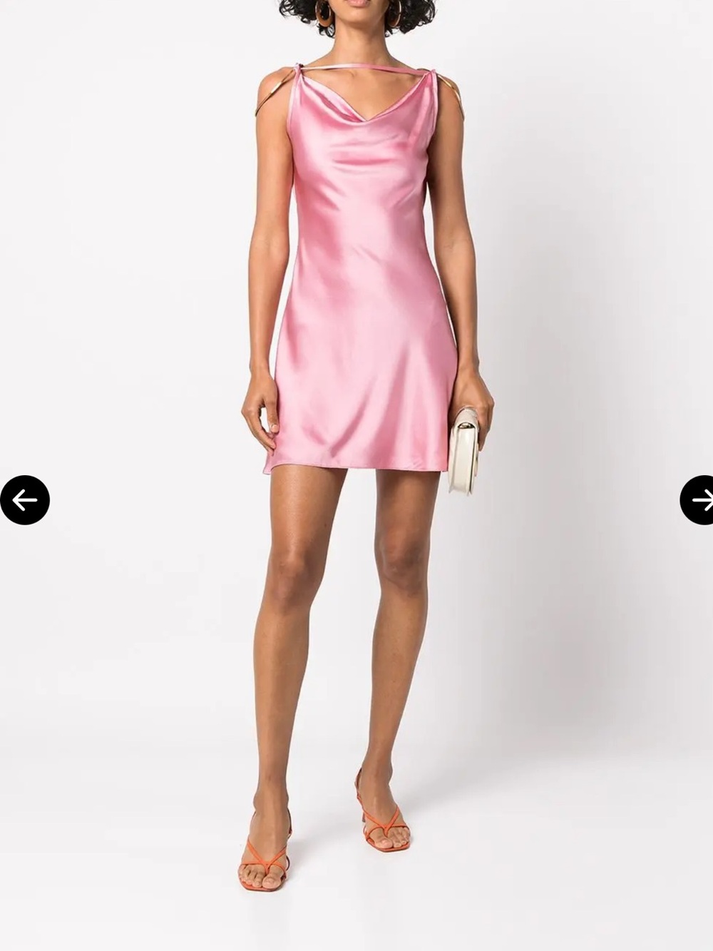 NWT CULT GAIA pink Azariah Ilk Lip Dress